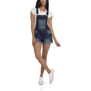 Denim cuffed shortall
